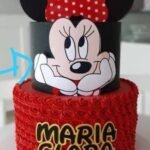 Topo de Bolo - Minnie - Arquivo Digital
