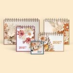 Coleção Flor de Papel 2027 - Calendário - Arquivo Digital