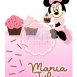 Topo de Bolo - Minnie - Arquivo Digital
