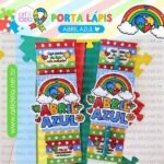 Porta Lápis Autismo - Arquivo Digital