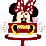 Topo de Bolo - Minnie - Arquivo Digital