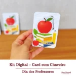 Chaveiro Maçã - Dia dos Professores - Arquivo Digital