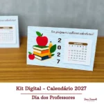 Calendário de Mesa - Dia dos Professores - Arquivo Digital